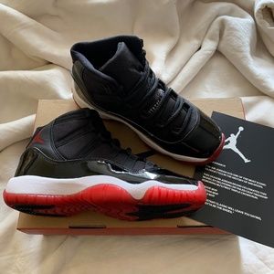 Jordan Black and Red Sneakers